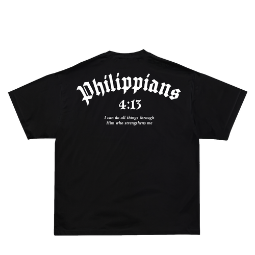 Philippians 4:13 T-Shirt - Black