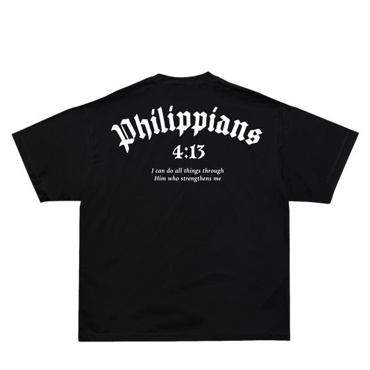 Philippians 4:13 T-Shirt - Black