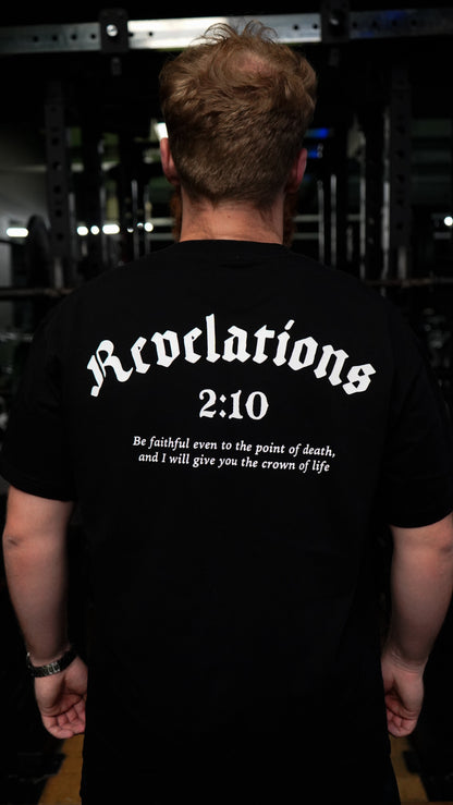 Revelations 2:10 T-Shirt - Black