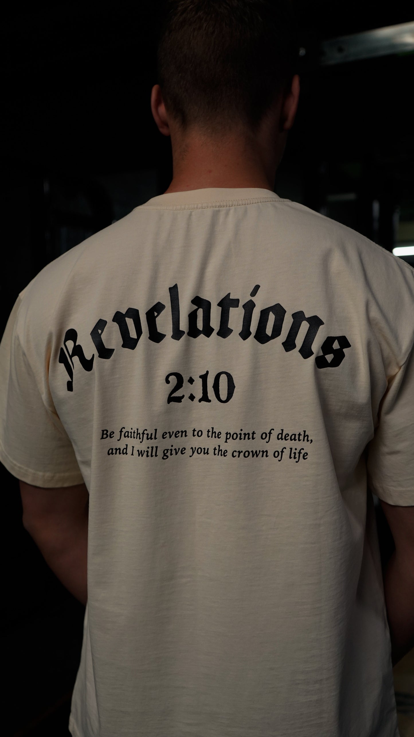 Revelations 2:10 T-Shirt - Cream