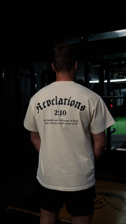 Revelations 2:10 T-Shirt - Cream