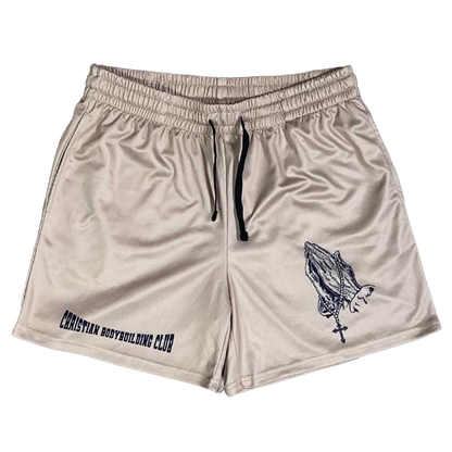 Rosary Mesh Shorts - Tan