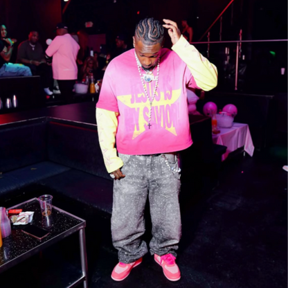 Rhinestone Baggy Pants