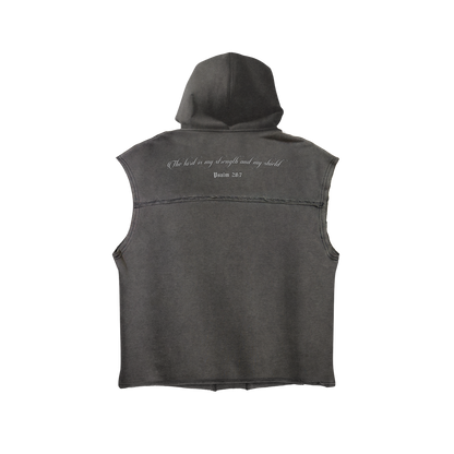 Psalm 28:7 Sleeveless Hoodie