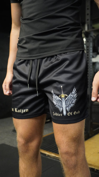 Soldier Of God Mesh Shorts