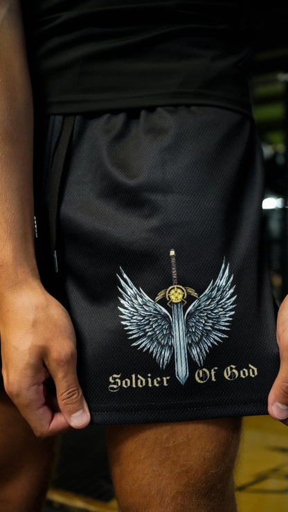 Soldier Of God Mesh Shorts