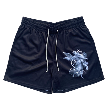 Strength Through Christ Mesh Shorts - Black