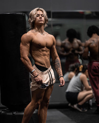 Strength Through Christ Mesh Shorts - Cream