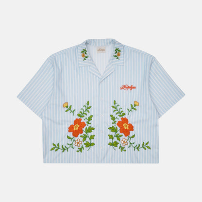 STRIPED CHAMBRAY SHIRT