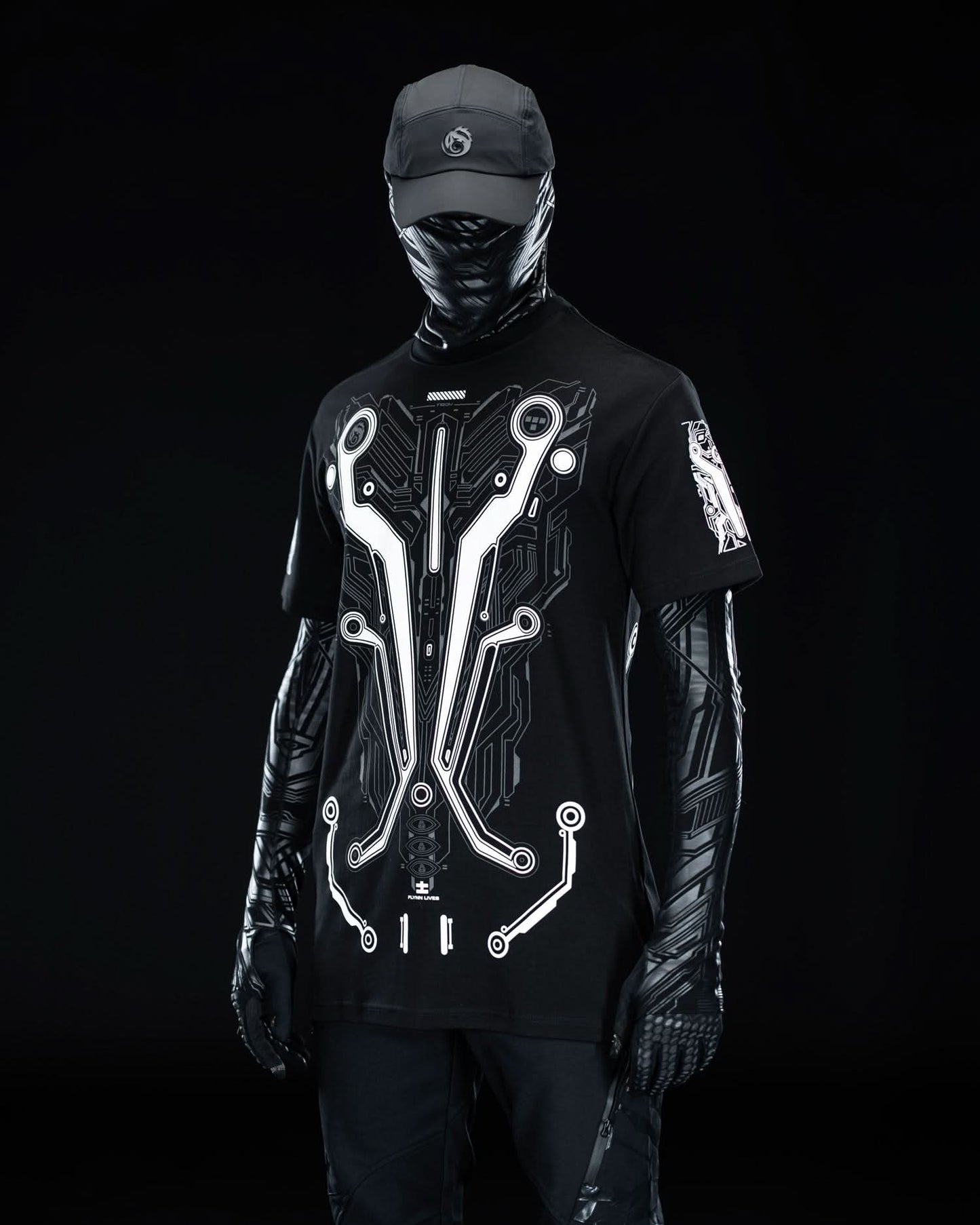 TRON White ( UV + GLOW Blue )