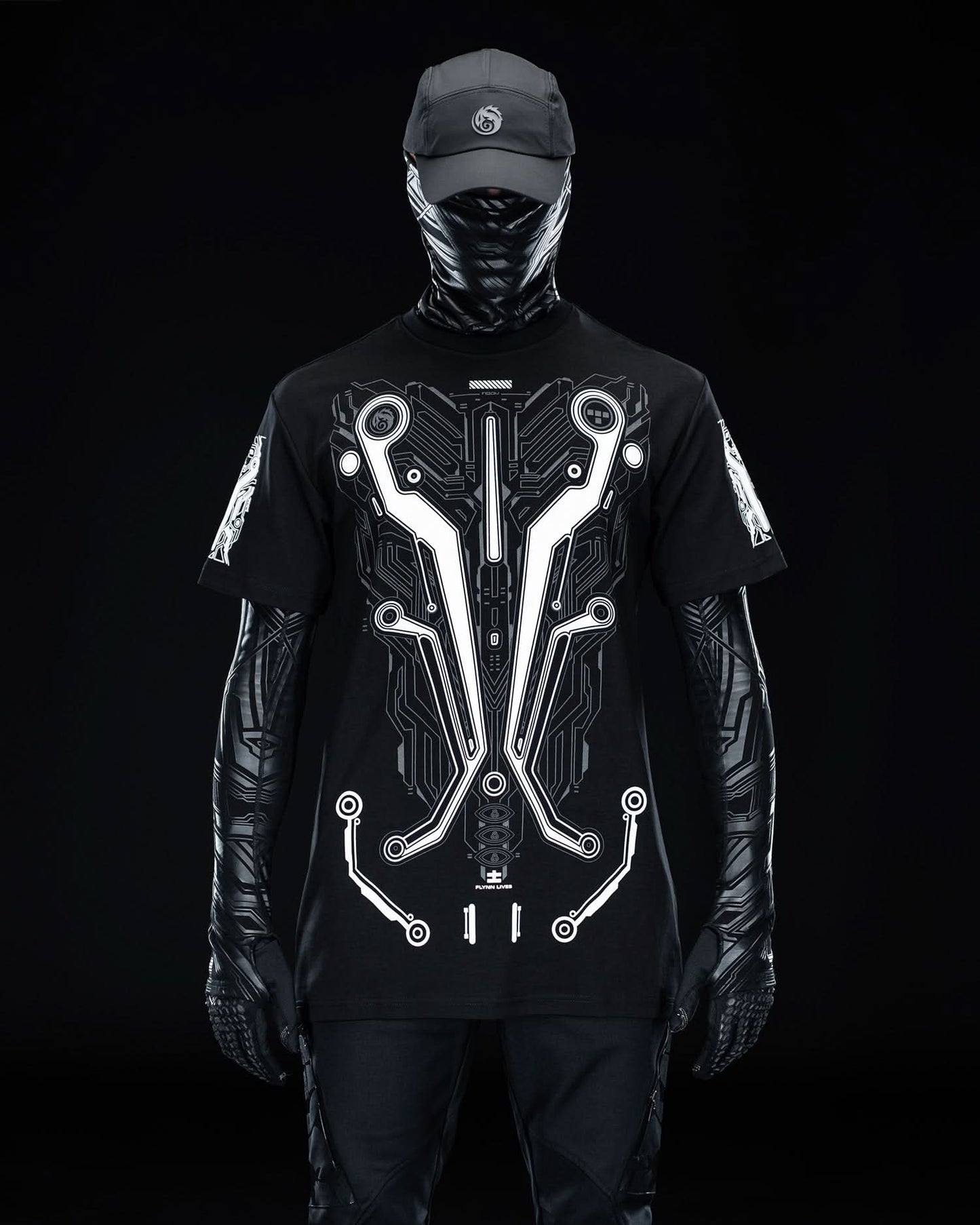 TRON White ( UV + GLOW Blue )