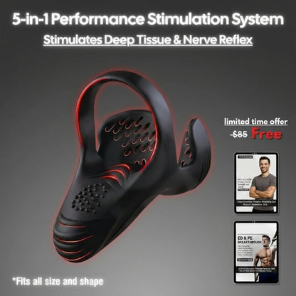 KIVIVO™ Vibrating electric male masturbation lock ring charging