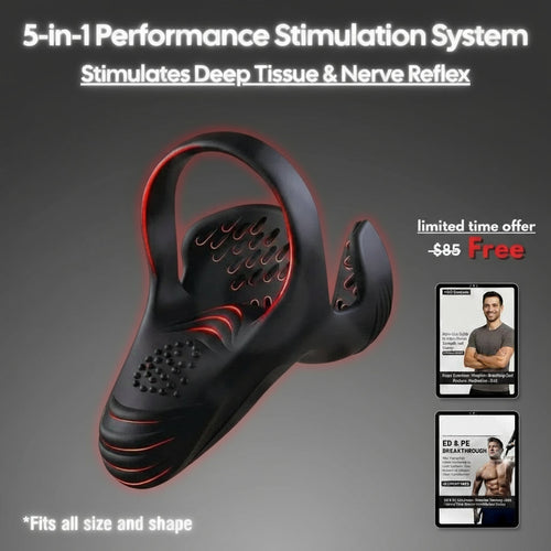 KIVIVO™ Vibrating electric male masturbation lock ring charging
