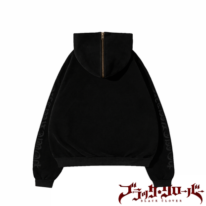 BLACK BULLS CLOAK HOODIE