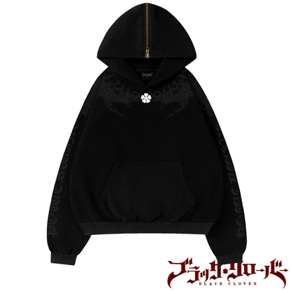 BLACK BULLS CLOAK HOODIE