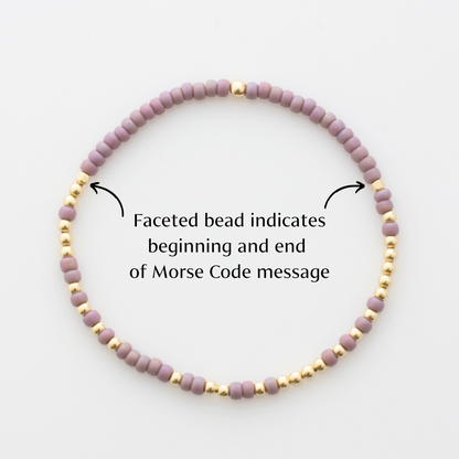 Endless Morse Code Hidden Message Bracelet