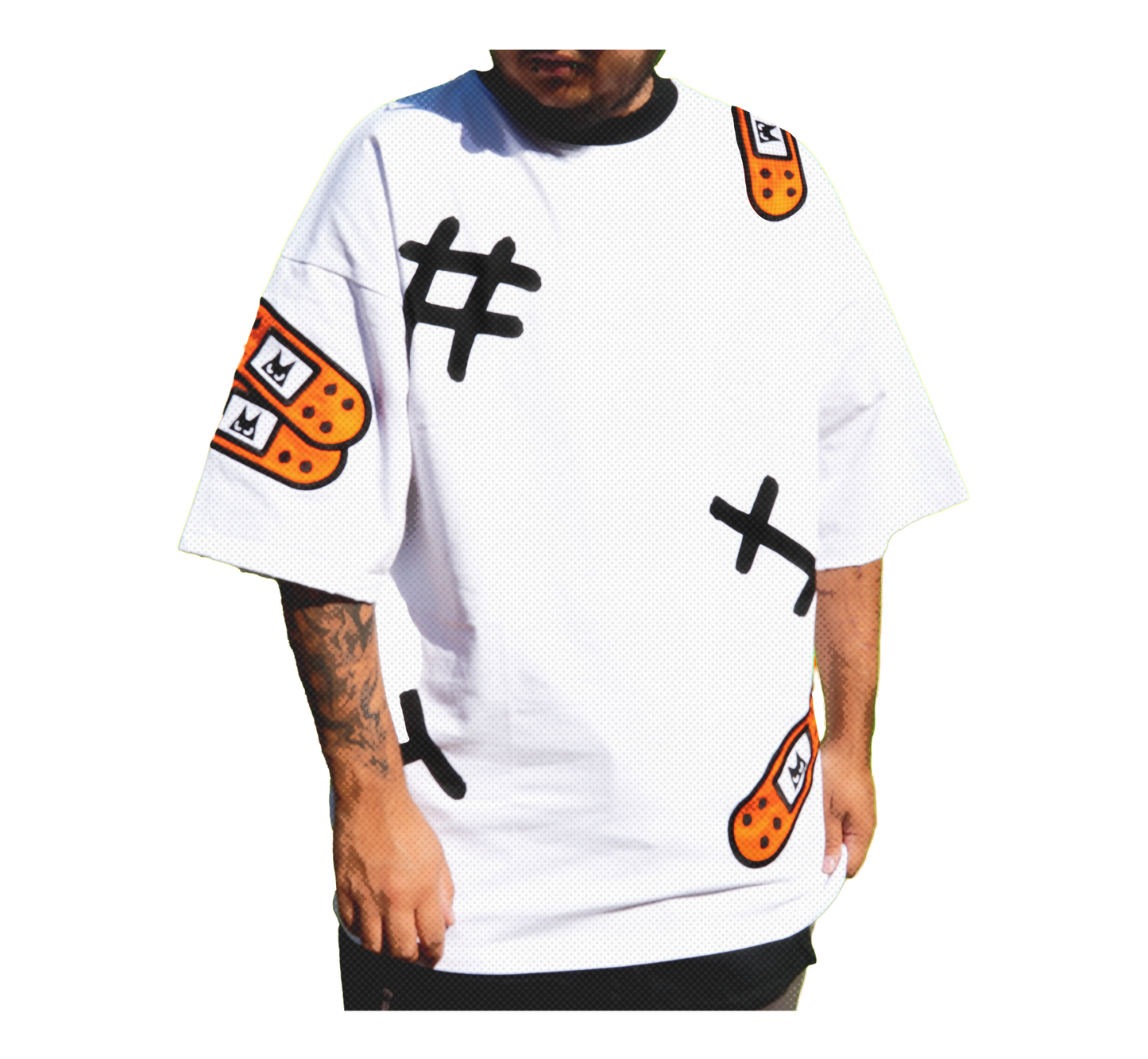 RUFF'D UP OVERSIZED TEE WHITE