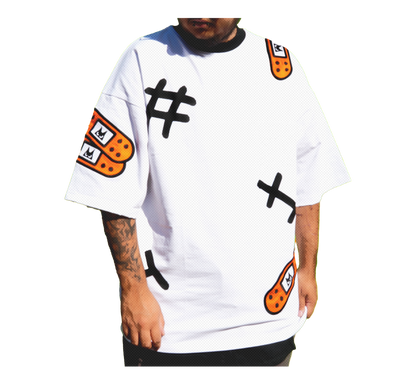 RUFF'D UP OVERSIZED TEE WHITE