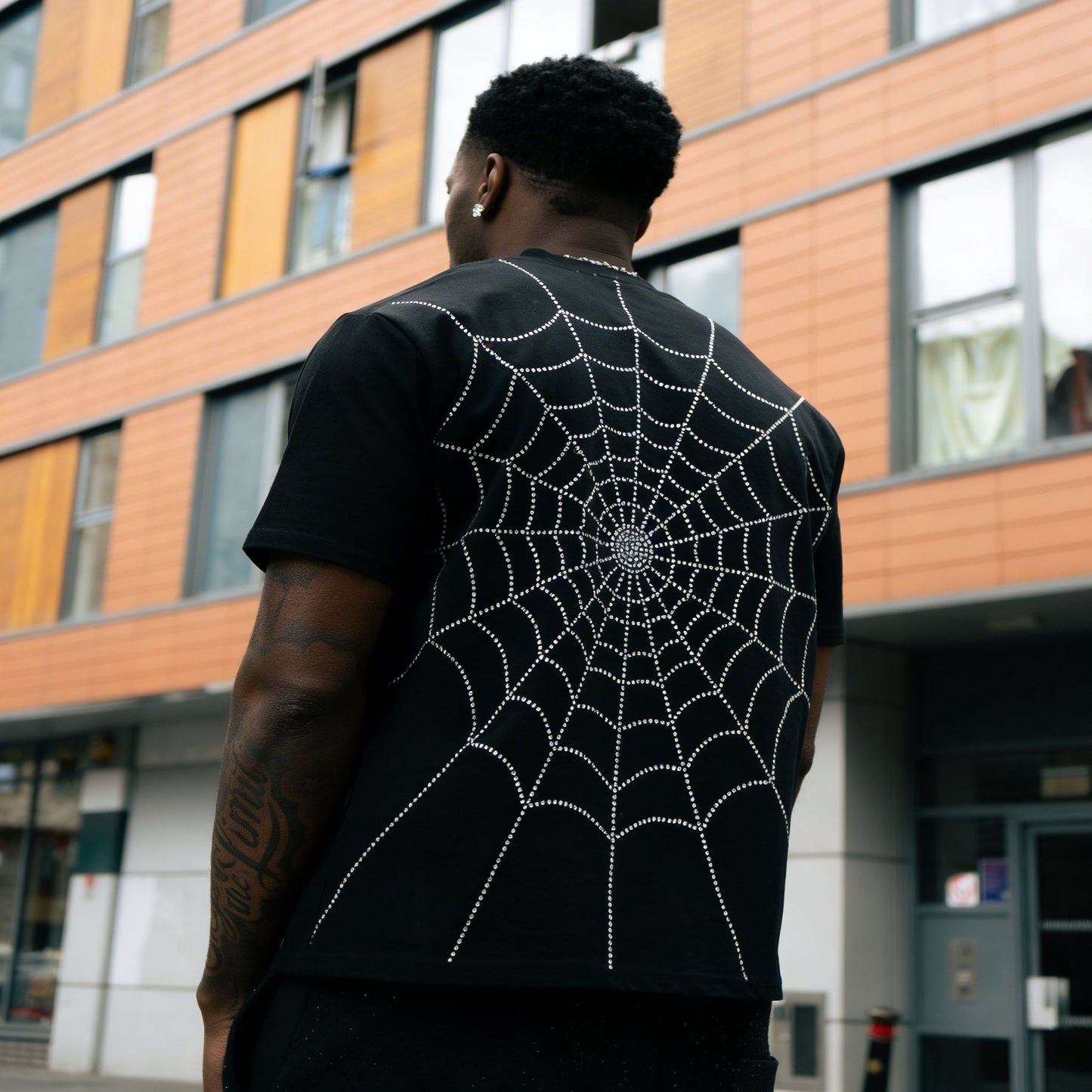 Rhinestone Web Tee