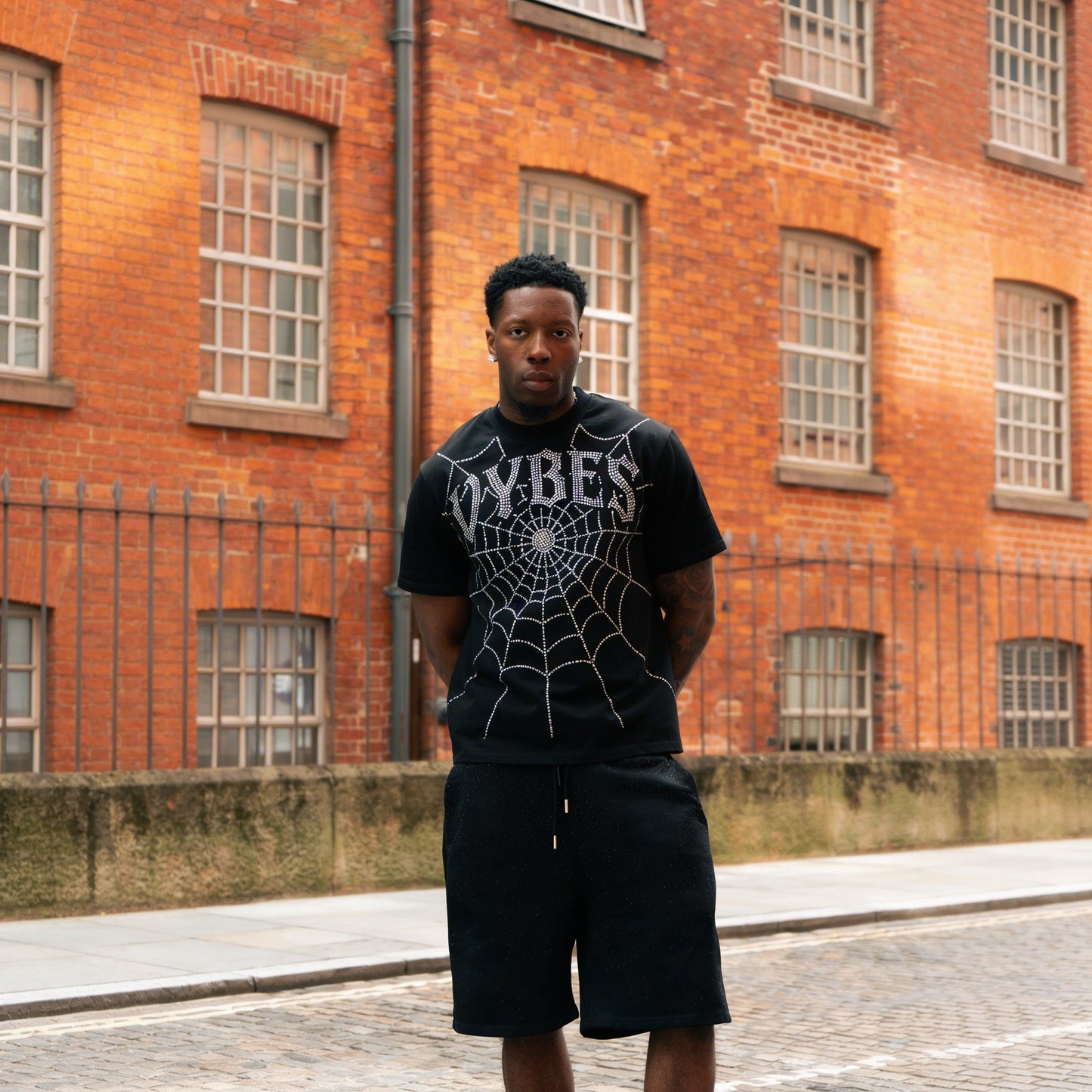 Rhinestone Web Tee