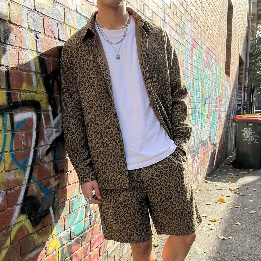 Iced Leopard Shorts