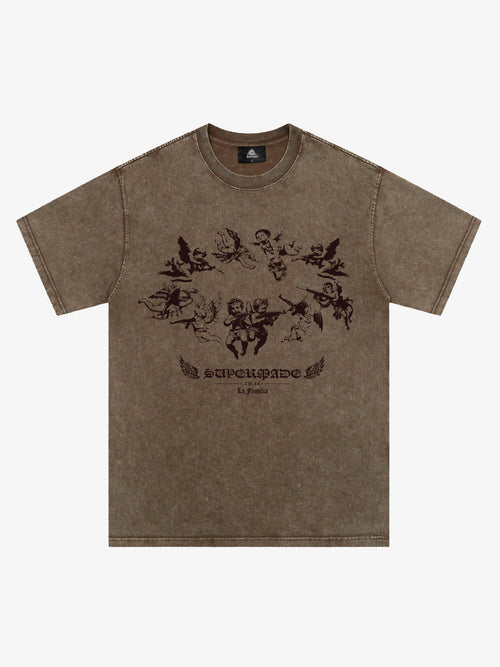 Original Vintage Angel Graphic Print T-Shirt