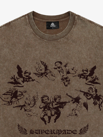 Original Vintage Angel Graphic Print T-Shirt