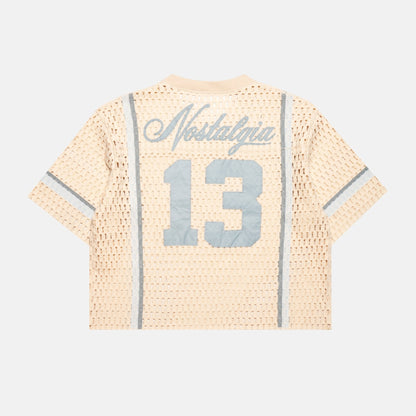 CREAM CROCHET JERSEY