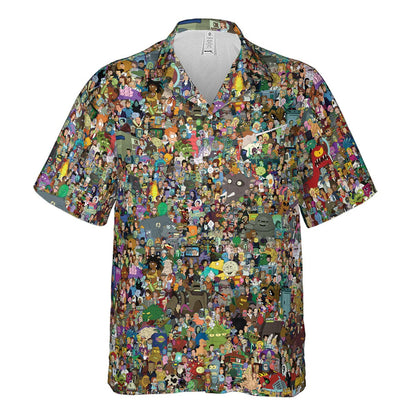Futurama Characters Hawaiian Shirt
