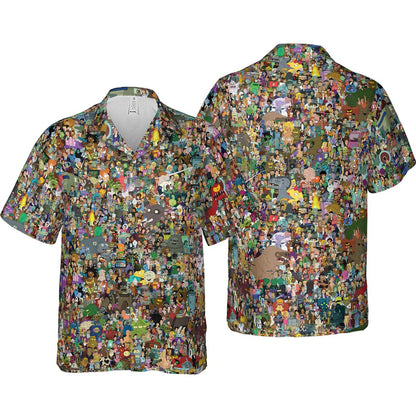 Futurama Characters Hawaiian Shirt