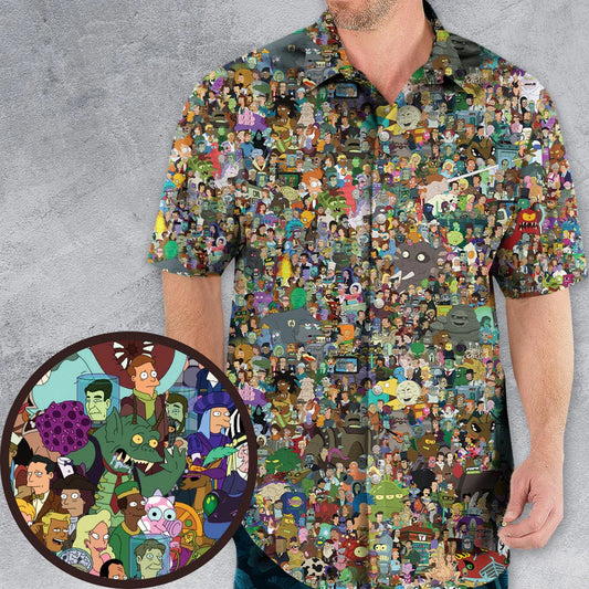 Futurama Characters Hawaiian Shirt