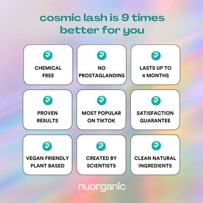 nuorganic Eyelash Growth Serum 8ML to Grow Thicker