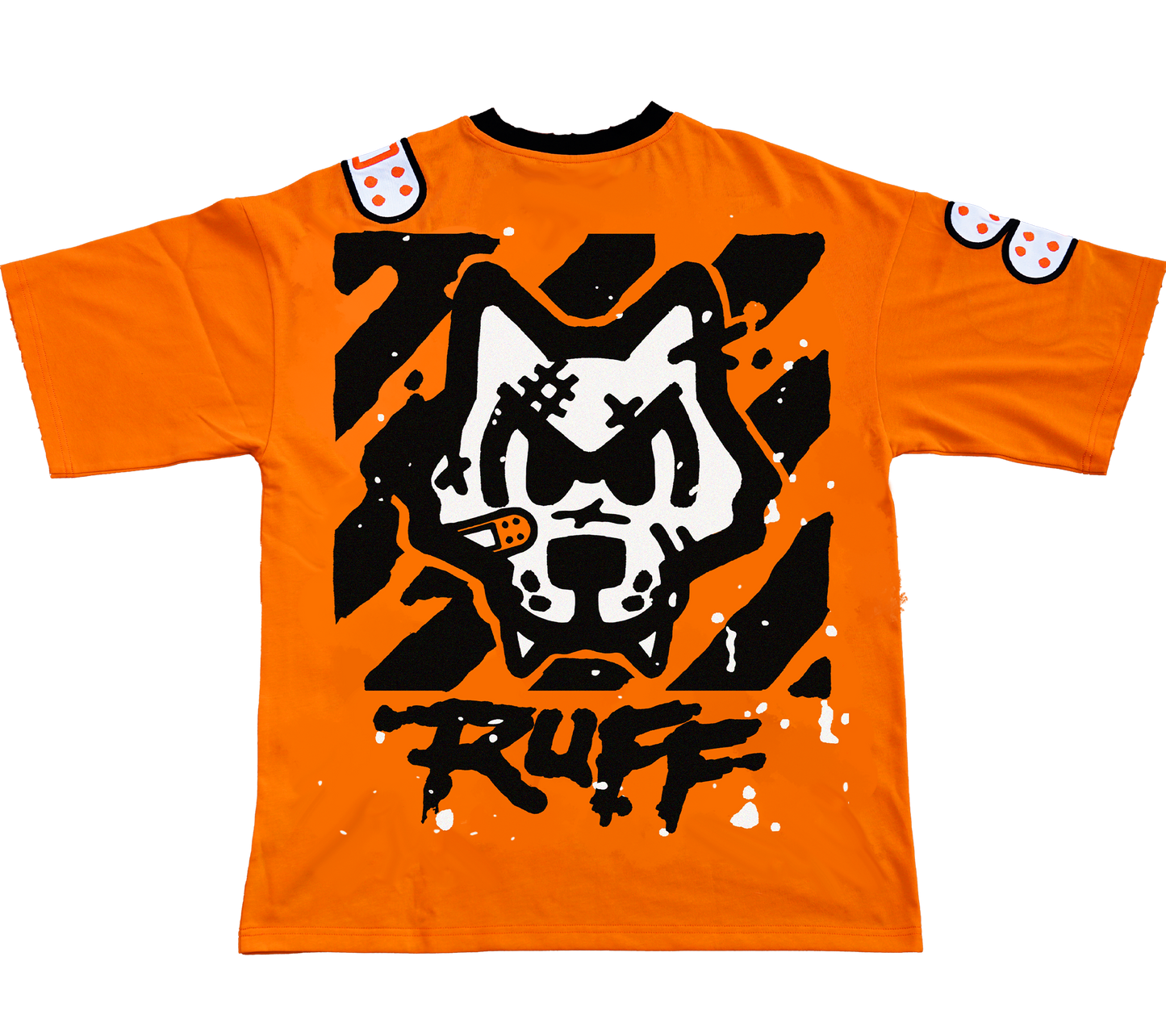 RUFF'D UP OVERSIZED TEE ORANGE