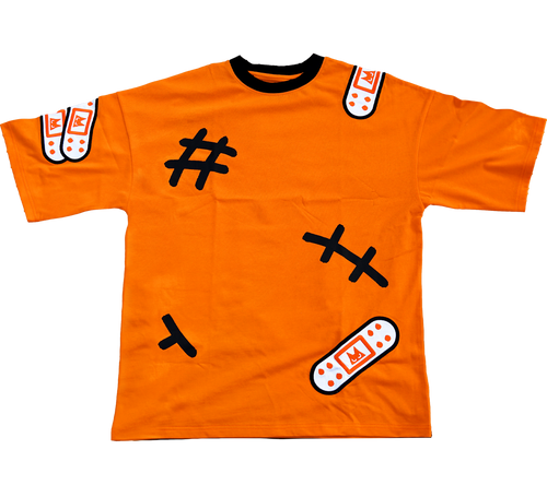RUFF'D UP OVERSIZED TEE ORANGE