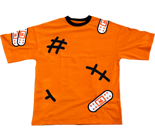 RUFF'D UP OVERSIZED TEE ORANGE