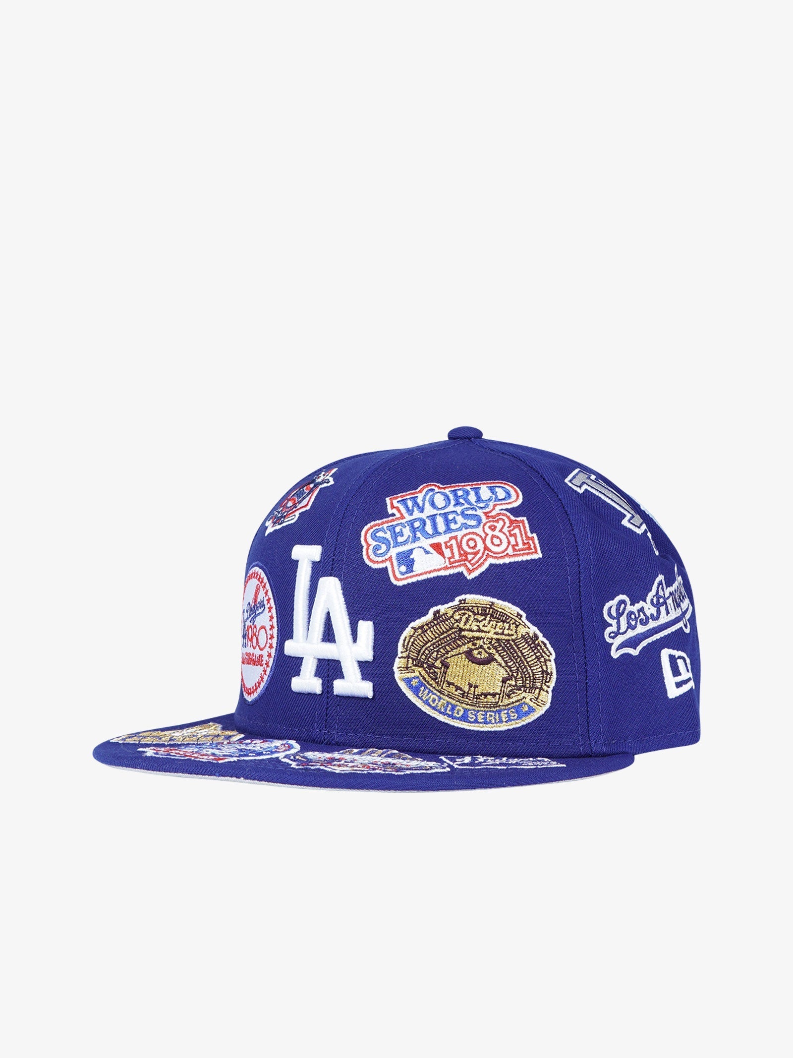 NEW ERA cappello uomo 59fifty all over logos los angeles dodgers mlb blu