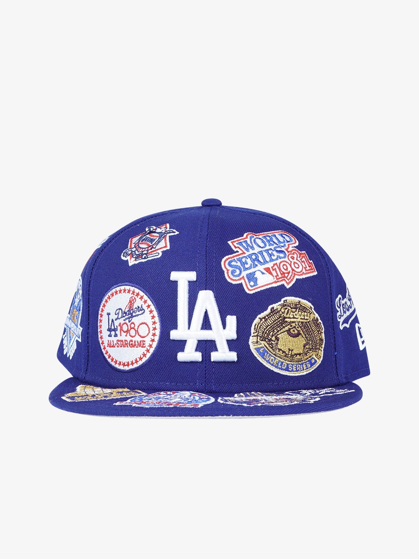 NEW ERA cappello uomo 59fifty all over logos los angeles dodgers mlb blu