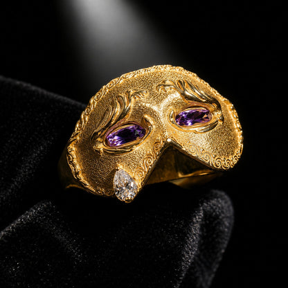 Weeping Stone Statement Ring