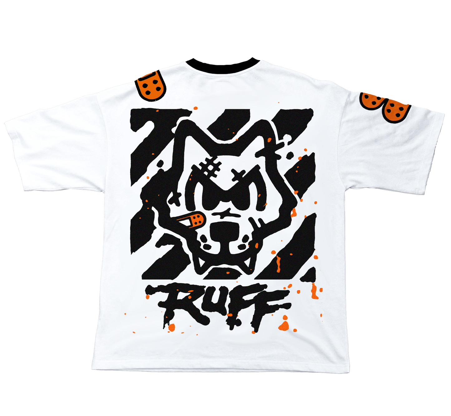 RUFF'D UP OVERSIZED TEE WHITE