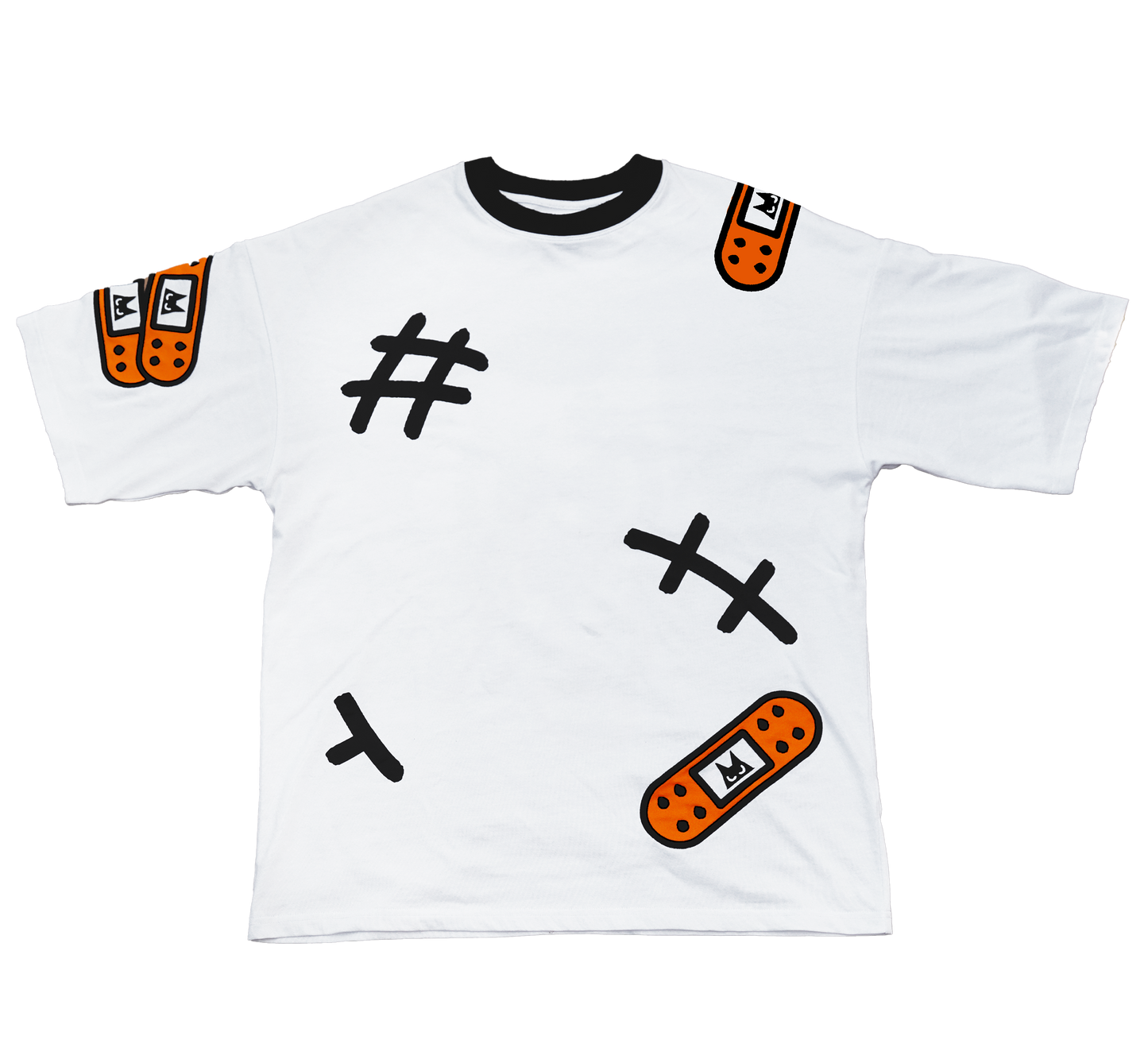 RUFF'D UP OVERSIZED TEE WHITE